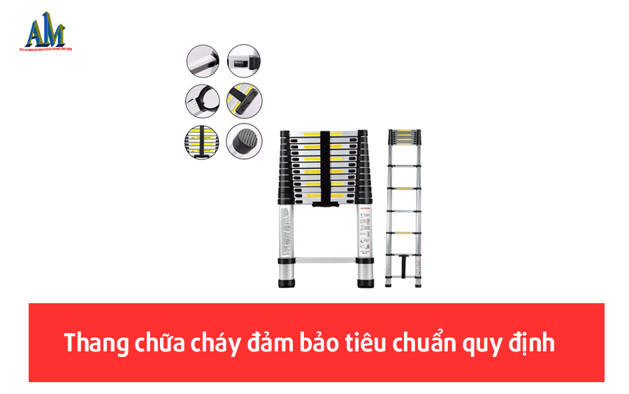 Thang chữa cháy đảm bảo tiêu chuẩn quy định